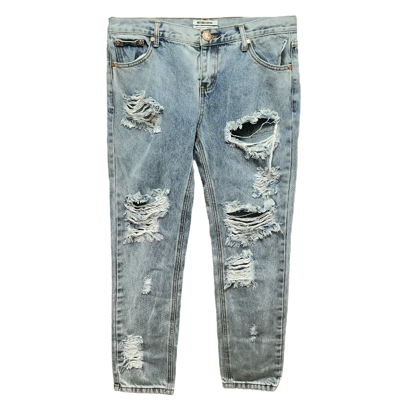 Awesome Baggies Jeans  By One X Oneteaspoon In Blue, Size: 8