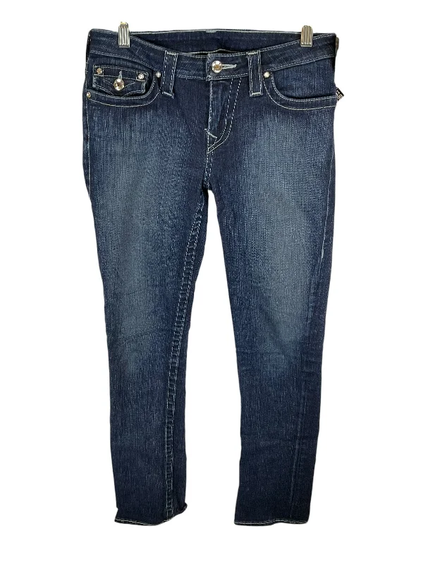 Jeans Designer By True Religion In Blue Denim, Size: 6