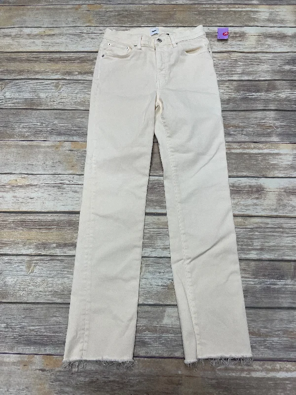 Jeans Skinny By Edwin In Cream, Size: 4