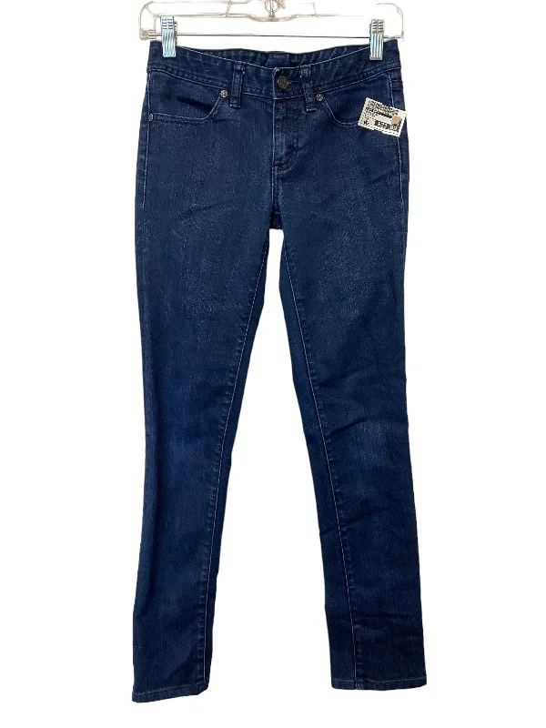 Jeans Skinny By Tory Burch In Blue Denim, Size: 0