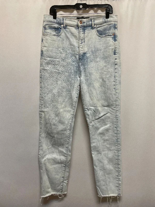 Jeans Straight By Express In Blue Denim, Size: 12l