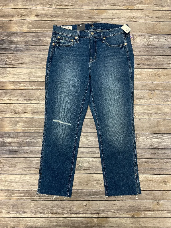 Jeans Straight By Gap In Blue Denim, Size: 12