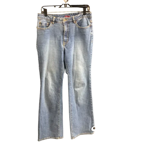 Jeans Straight By Jag In Blue Denim, Size: 12