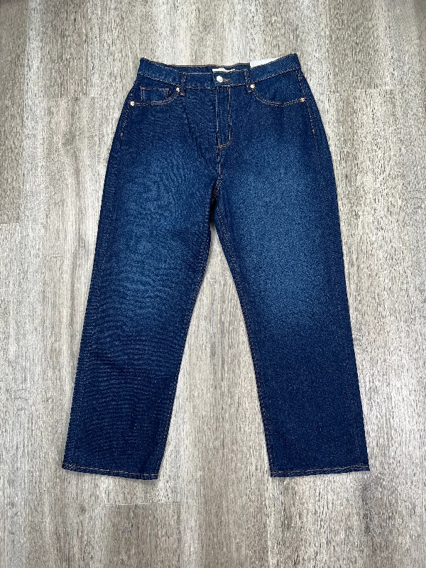 Jeans Straight By Loft In Blue Denim, Size: 8