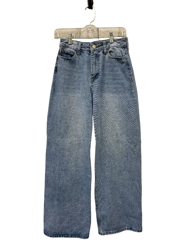 Jeans Straight By Papermoon In Blue Denim, Size: M