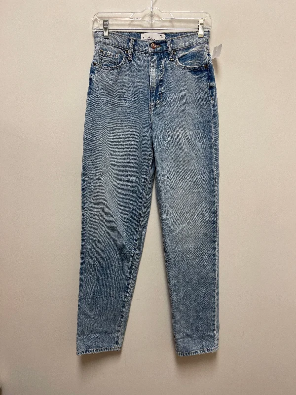 Jeans Straight By Sam Edelman In Blue Denim, Size: 2