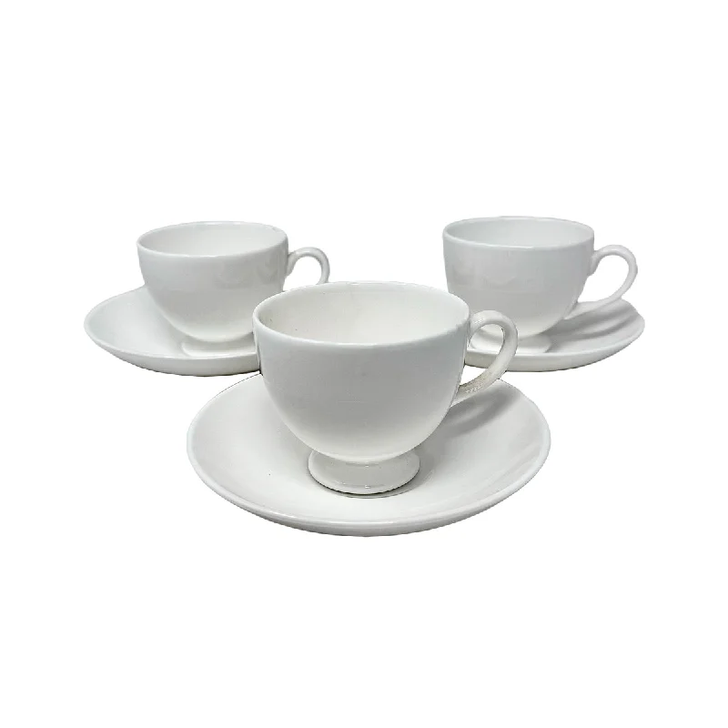 36 Pieces White Bone China