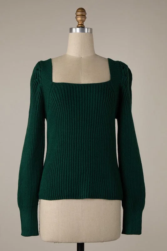 Noelle Sweater - Hunter Green