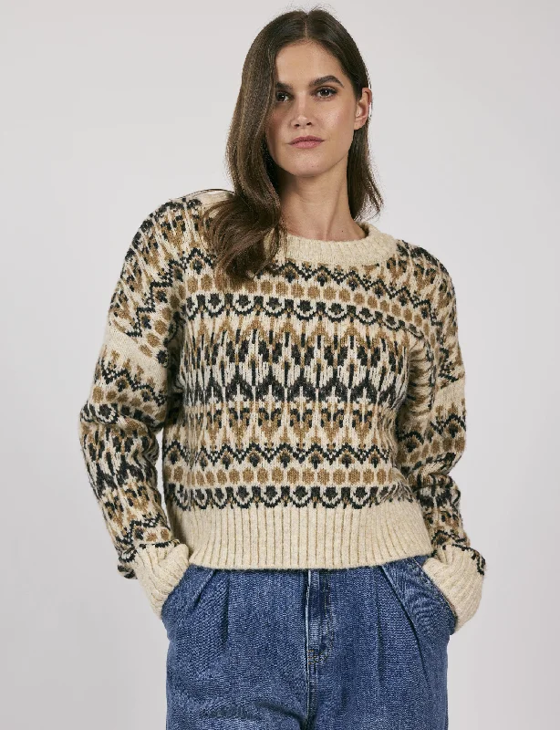 Rural Nordic Pullover, Multi Pattern