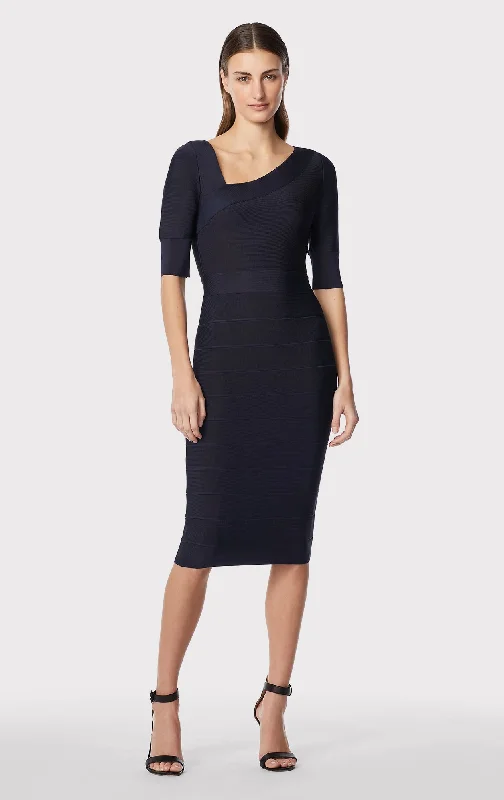 ASYMMETRIC STRAPPY ICON DRESS