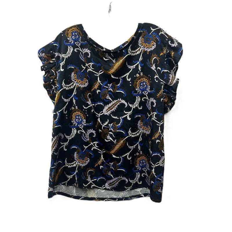 Top Short Sleeve By Ann Taylor In Blue, Size: Xl