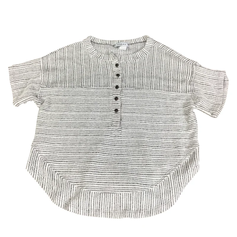 Top Short Sleeve By Gilli In Striped Pattern, Size: S