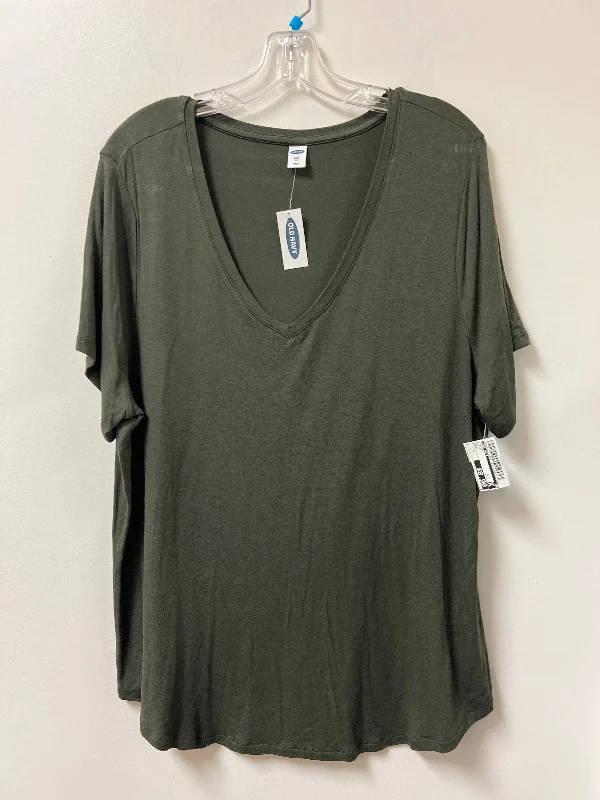 Top Short Sleeve By Old Navy In Green, Size: Xl