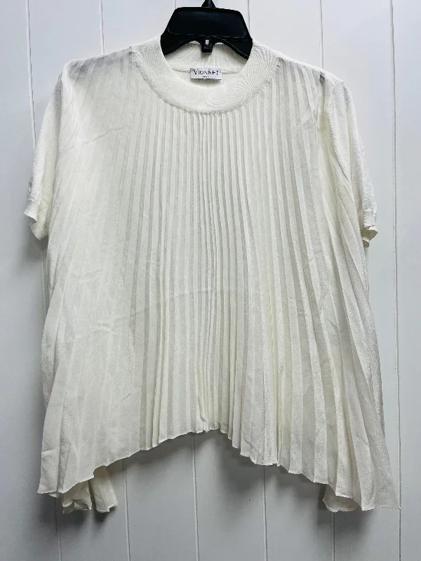 Top Short Sleeve By VIONNET In White, Size: S