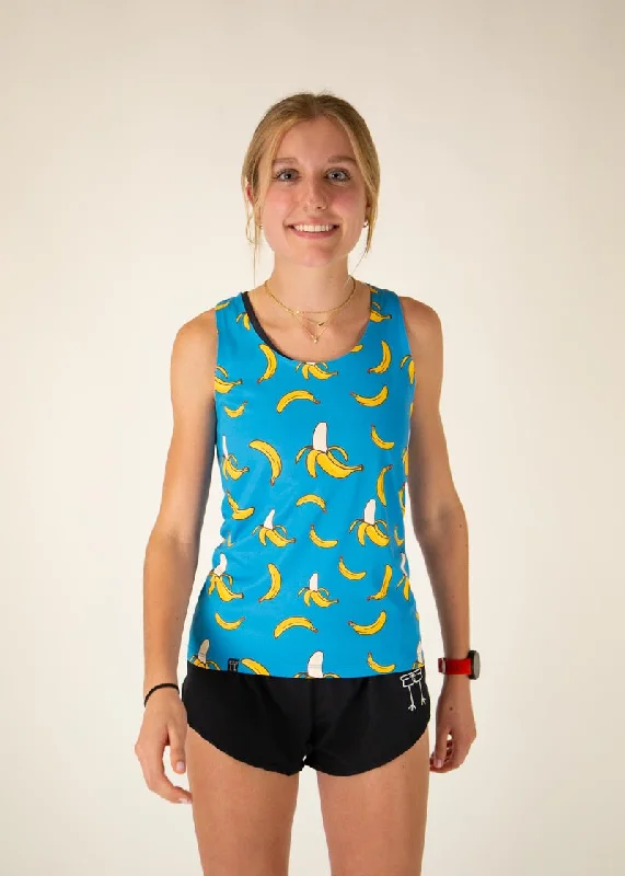 Women's Blue Bananas Performance Singlet