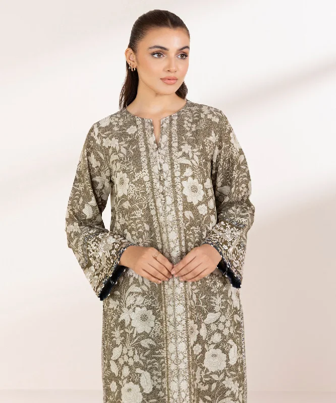 Embroidered Karandi Shirt