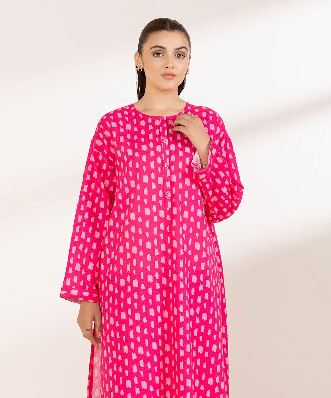 Printed Light Khaddar Shirt