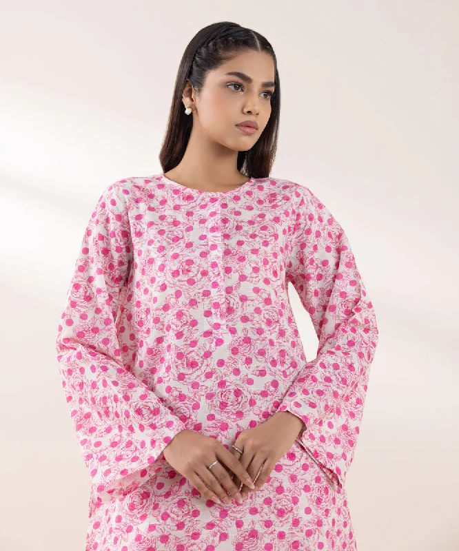 Printed Light Khaddar Shirt