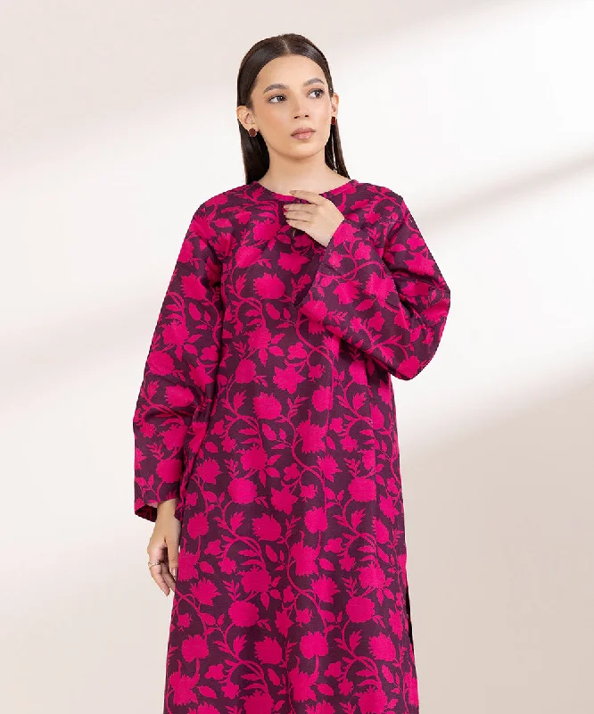 Printed Khaddar Shirt