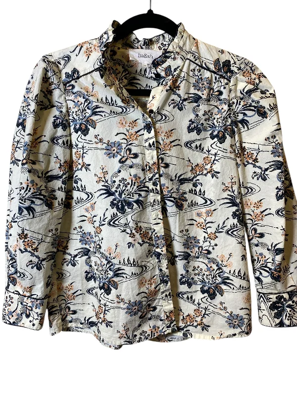 Blouse Long Sleeve By Cmc In Floral Print, Size: Xs