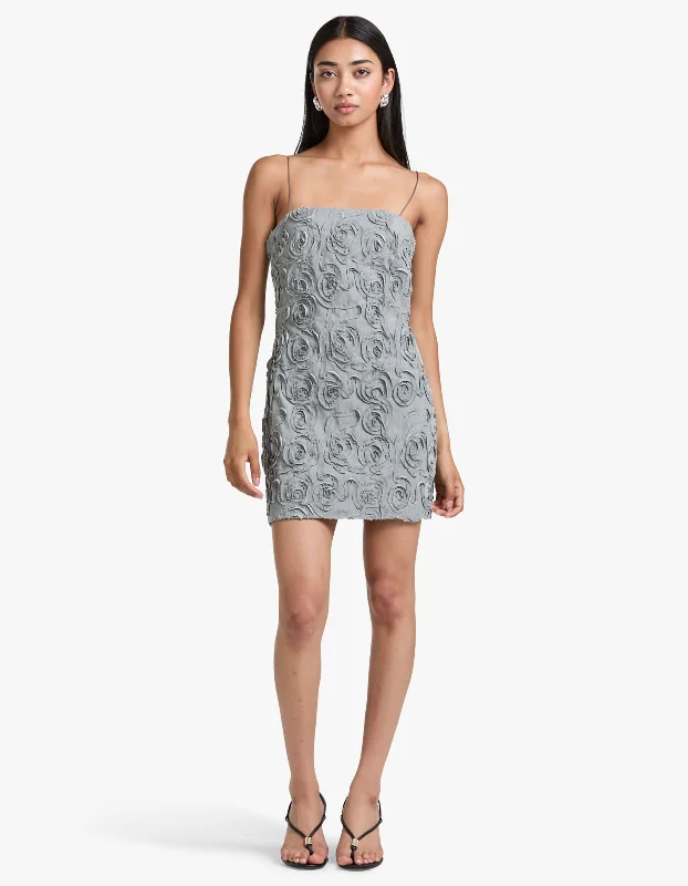 Lotty Mini Dress - Pebble Grey