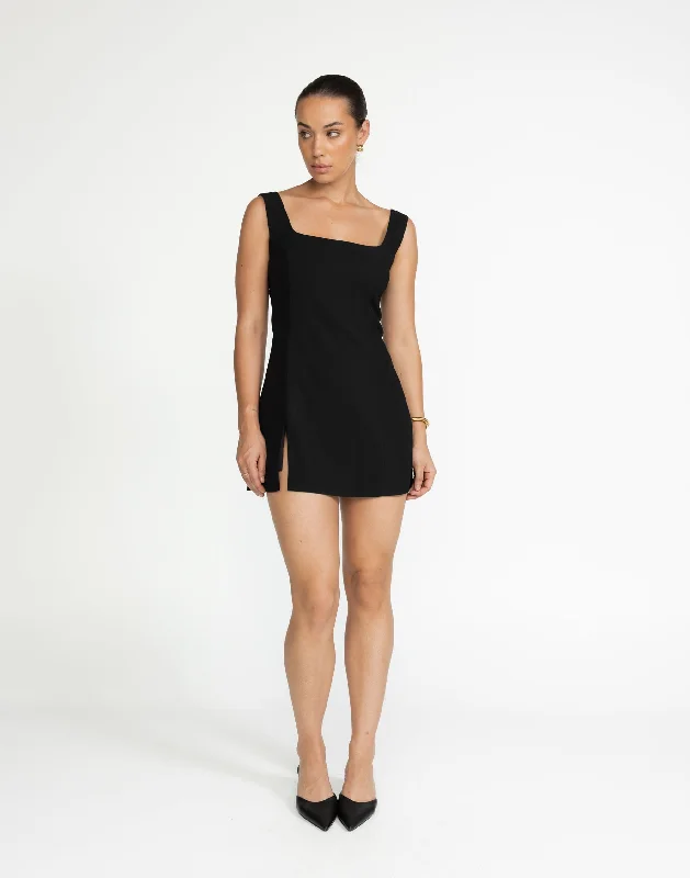 Doris Mini Dress (Black)