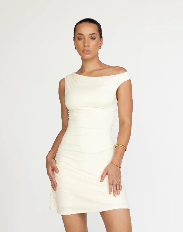 Lulu Mini Dress (Butter)