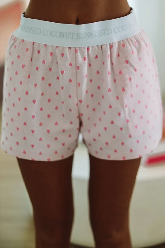 Slumber Party Pajama Shorts - Pink