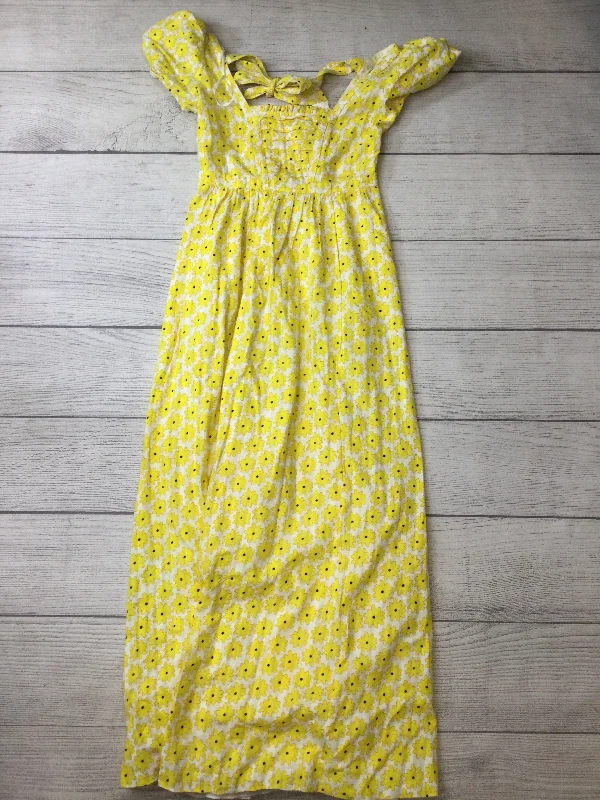 Dress Casual Maxi By Diane Von Furstenberg In Yellow, Size: Xs