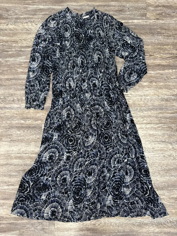 Dress Casual Maxi By Masai In Black & Blue, Size: L