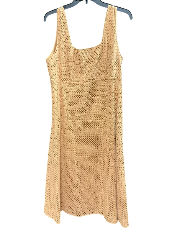 Dress Casual Midi By Draper James In Tan, Size: 12