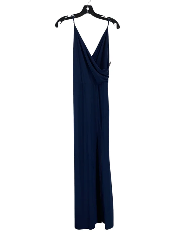 Dress Party Long By Fashion Nova In Navy, Size: L