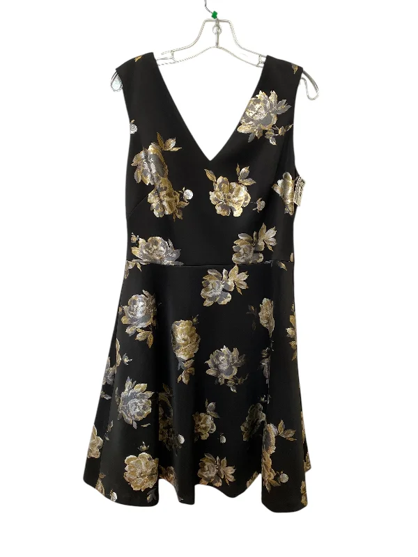 Dress Party Midi By White House Black Market In Floral Print, Size: 12