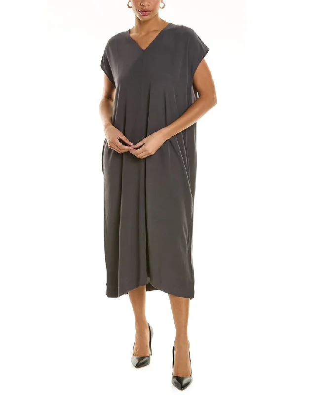 EILEEN FISHER V-Neck Maxi Dress