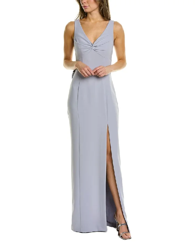 Marchesa Notte Solid Maxi Dress