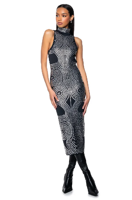 ILLUSION CUT OUT MAXI DRESS