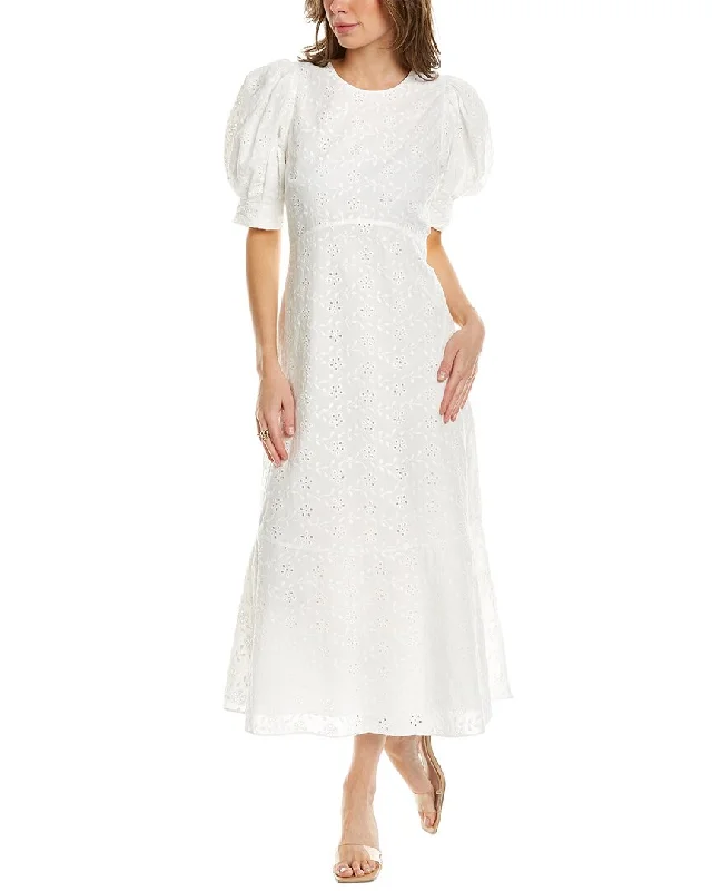 Ted Baker Eyelet Midi Dress