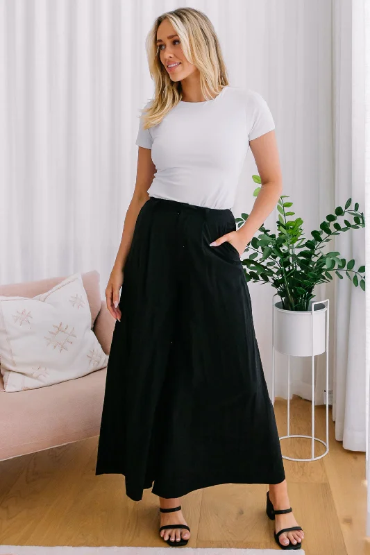 FINAL SALE | Sass Lillian Palazzo Pant Black