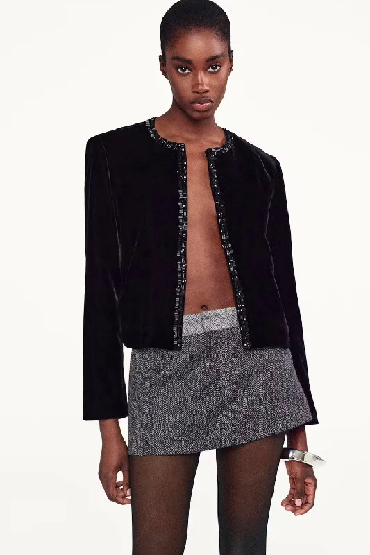 Frame - Embellished Velvet Jacket