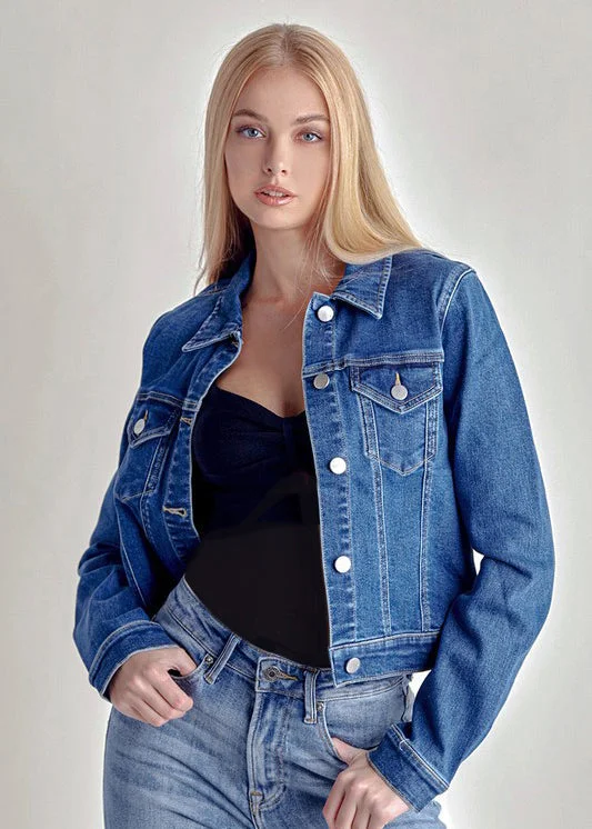 Risen Basic Denim Medium Wash Jacket