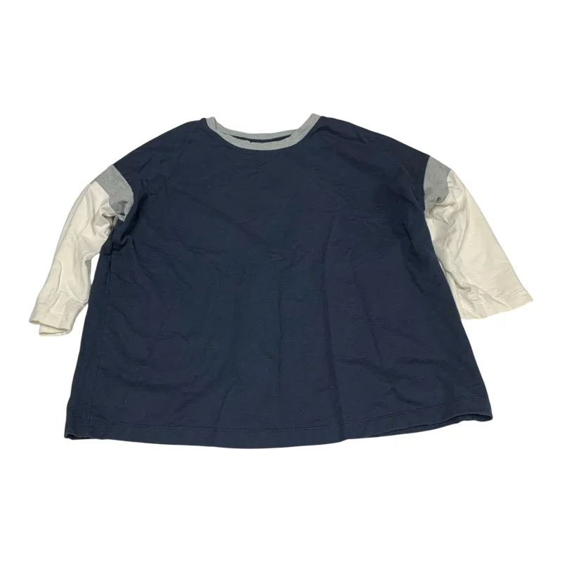 Top Long Sleeve Basic By J. Jill In Blue, Size: M