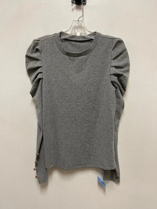 Top Long Sleeve By Clothes Mentor In Grey, Size: S