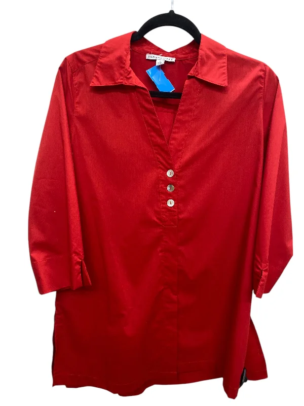 Top Long Sleeve By Clothes Mentor In Red, Size: S