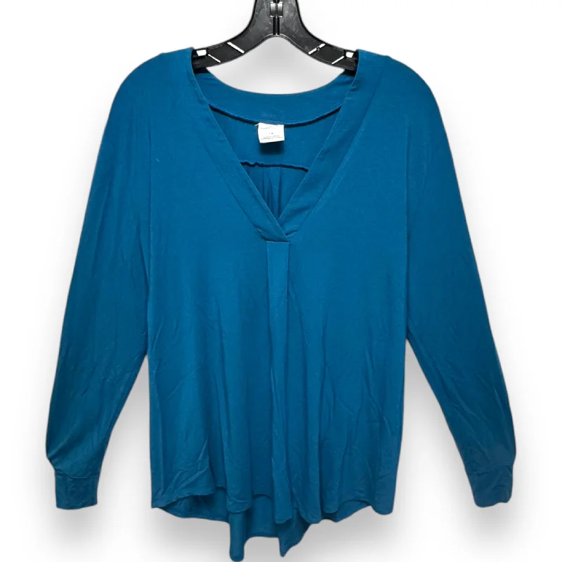 Top Long Sleeve By encircled In Blue, Size: L