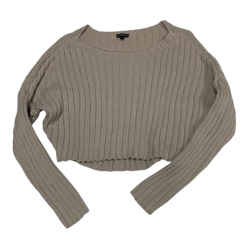 Top Long Sleeve By Express In Beige, Size: M