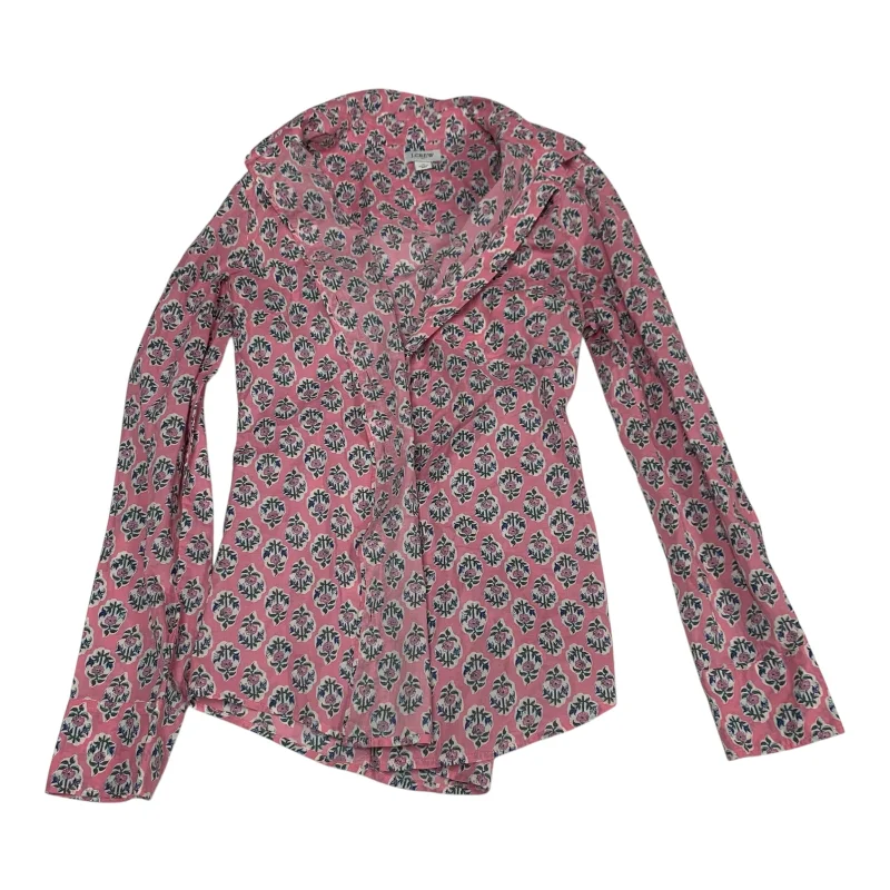 Top Long Sleeve By J. Crew In Pink, Size: S