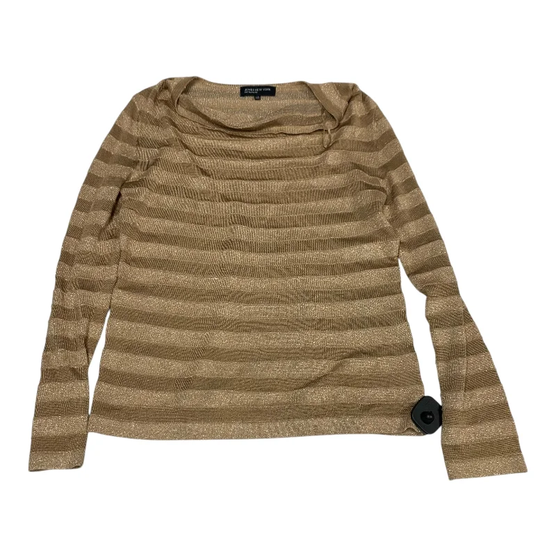 Top Long Sleeve By Jones New York In Gold, Size: L