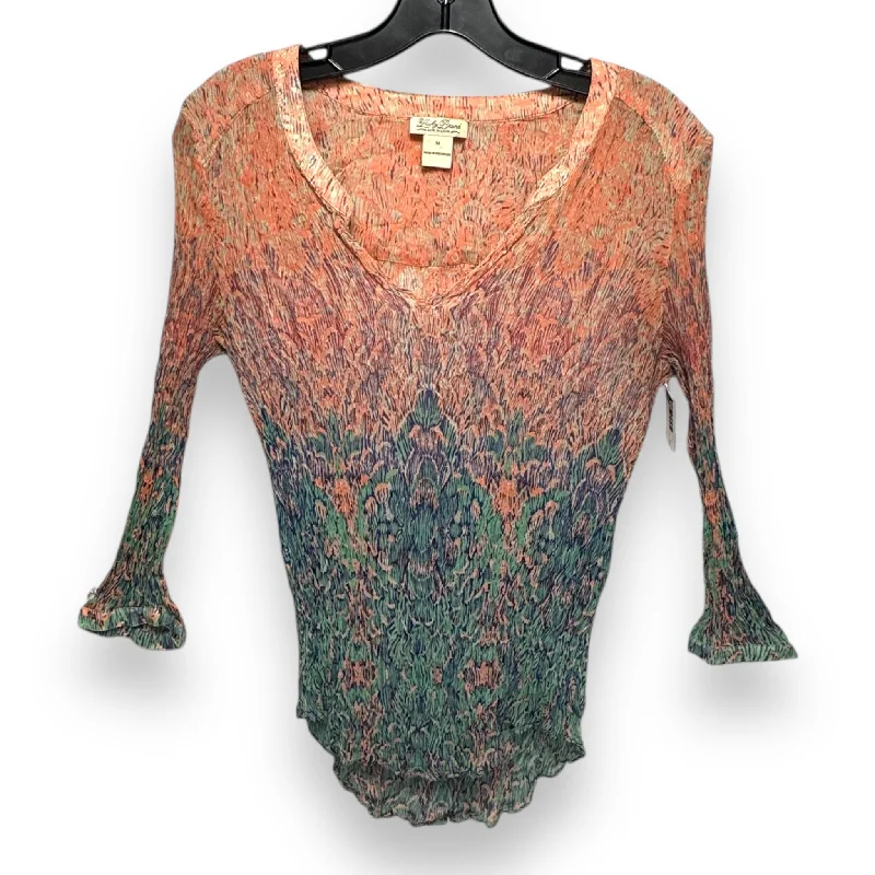 Top Long Sleeve By Lucky Brand In Multi-colored, Size: M