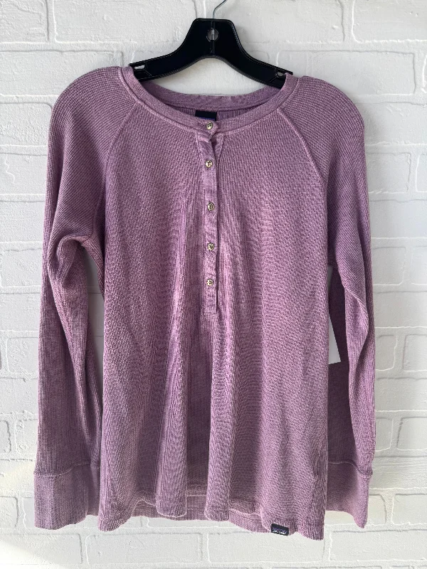 Top Long Sleeve By Patagonia In Purple, Size: M