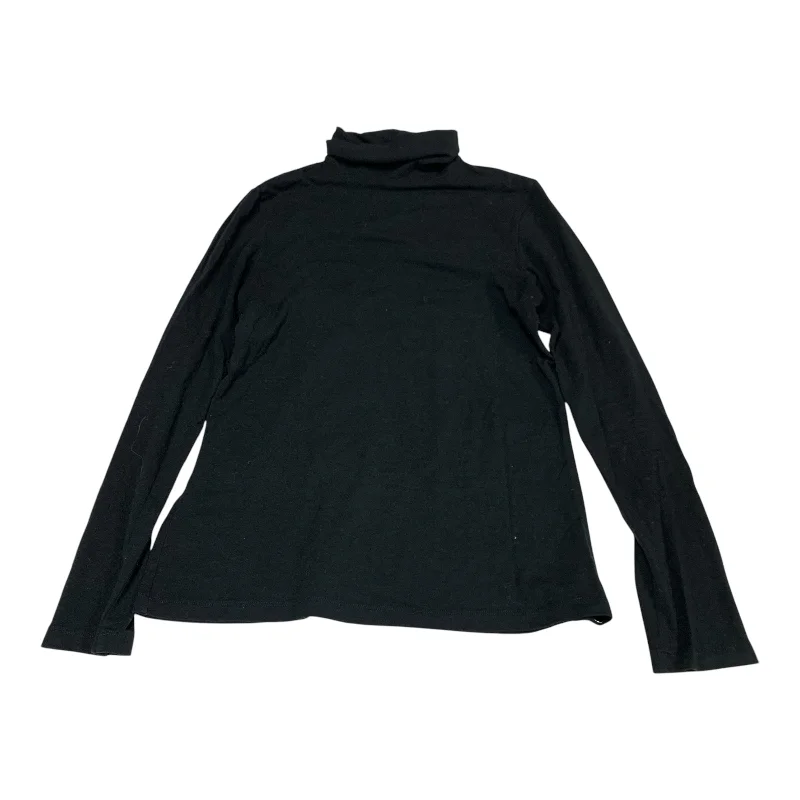 Top Long Sleeve By Serra In Black, Size: M